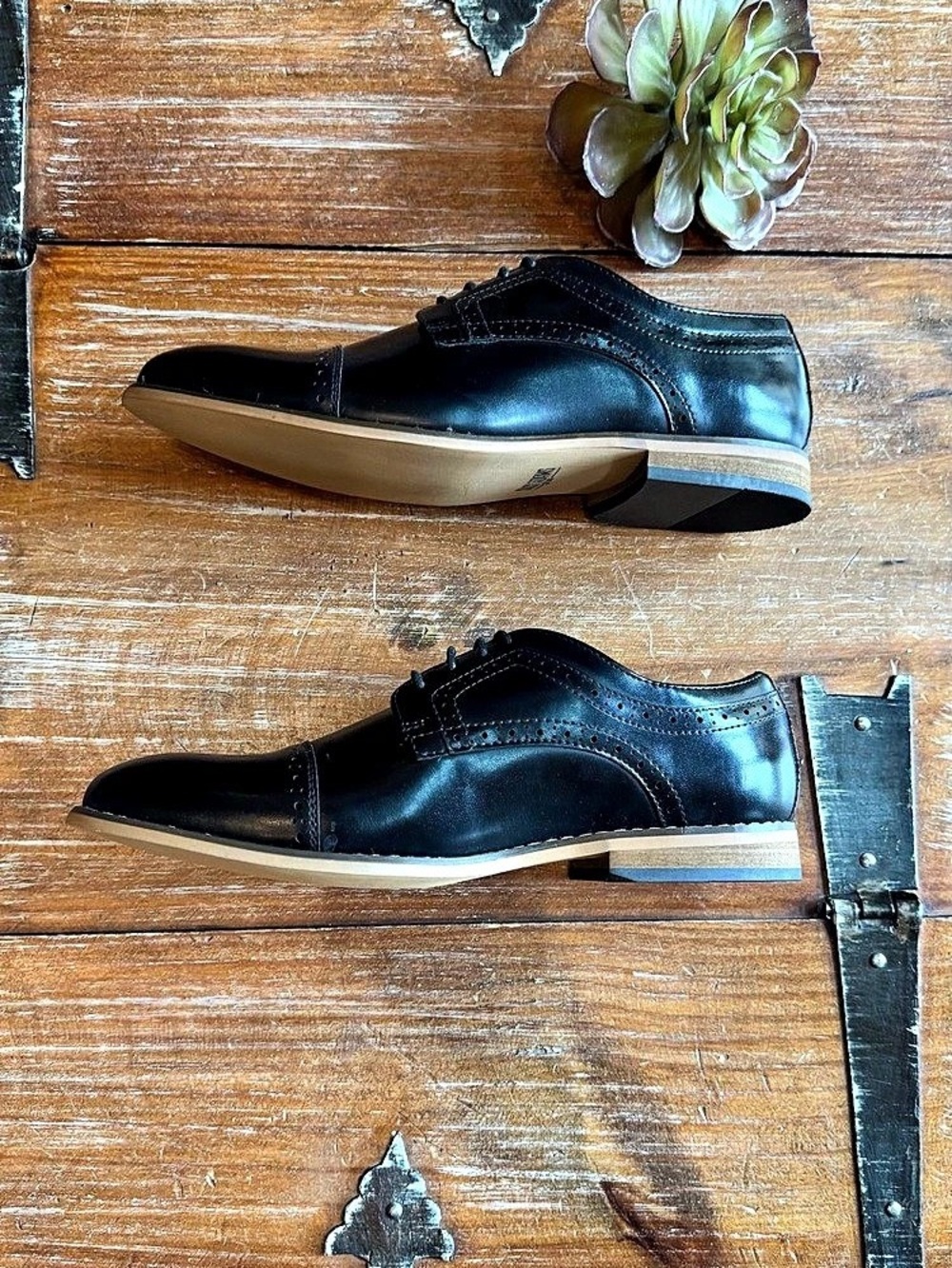 Boys Stacy Adams Dickinson Oxfords Black Size 5M
